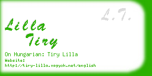 lilla tiry business card